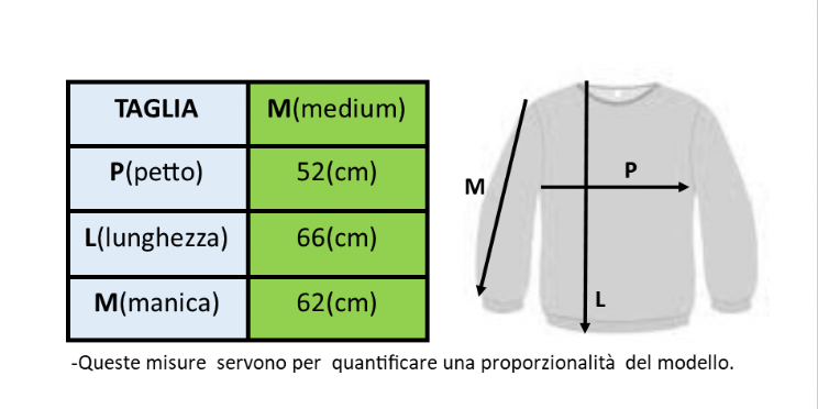 tabella misure uomo